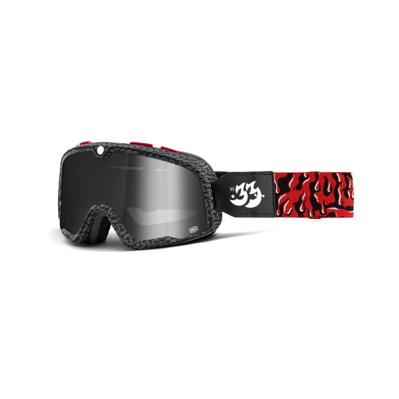 Gafas Deportivas Protectoras 100% Barstow con Lente Espejo Plateado