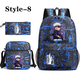 thumbnail image 1 of Anime Satoru Gojo Pattern Three Piece Backpack New Fashion School High Quality Backpack Shoulder Bag Pen Bag Laptop Backpack, 1 of 3