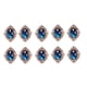 thumbnail image 2 of 10pcs Rhinestone Flat Back Beads Button Scrapbook Adorno Verde Oscuro, 2 of 3