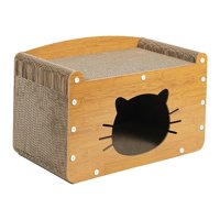 Magideal - Rascador De Cartón Para Gatos, Decoración De Casa Para Gatos De Interior, Resistente Al Desgaste, Suministros Para Mascotas, Salón Rascador Para Gatos