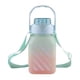 thumbnail image 1 of Botella De Agua Motivacional 1500ml Cuadrada Termo Celeste, 1 of 8