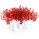 thumbnail image 1 of Ramo De Flores Artificiales De 50 Piezas Con Gota De Cuentas De Acrílico Cristalino 15 Cm Rojo, 1 of 5