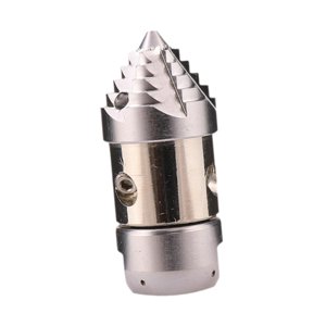 Ioensy - Boquilla De Chorro Para Alcantarillado De 3/8"" Bsp, Boquilla Giratoria Para Manguera De Chorro De Alcantarillado Con Conector De Acero