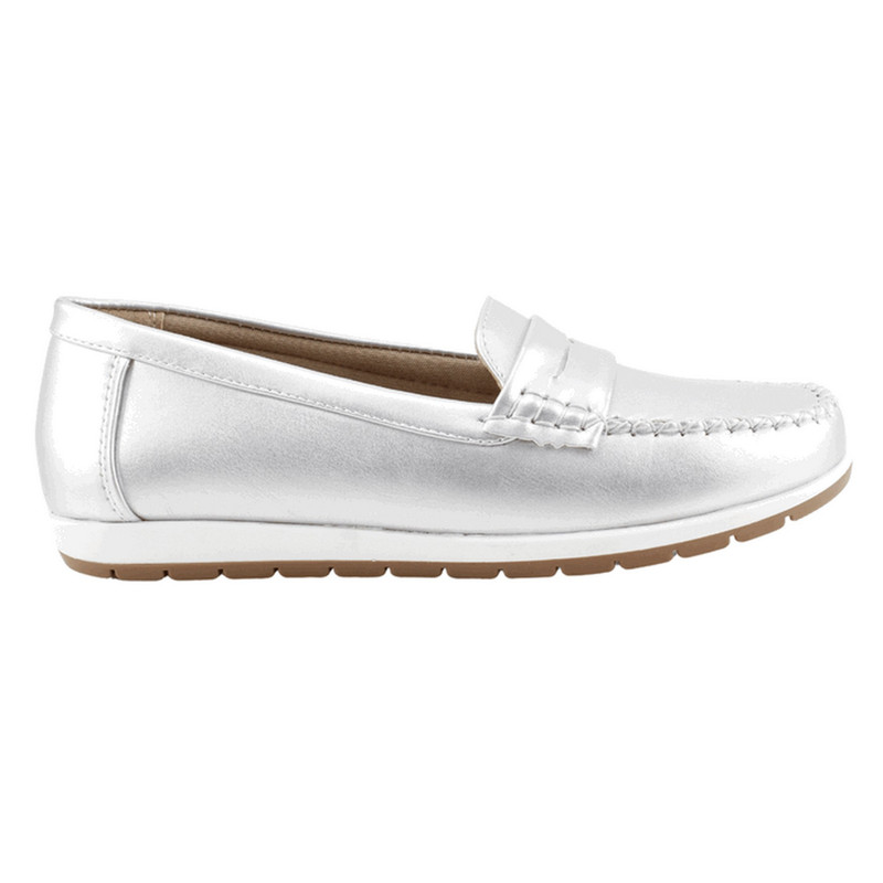 Mocasín New Walk Bianca Plateado