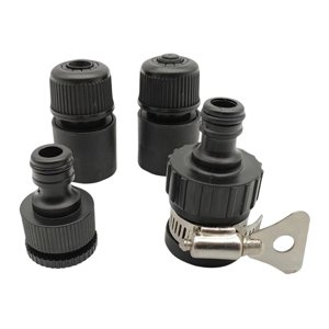 Magideal - 4 Uds Manguera De Riego De Jardín Conector Rápido Herramienta De Césped De Jardín Fácil De Instalar Uso Diario Conveniente Para Llevar Duradero Ligero