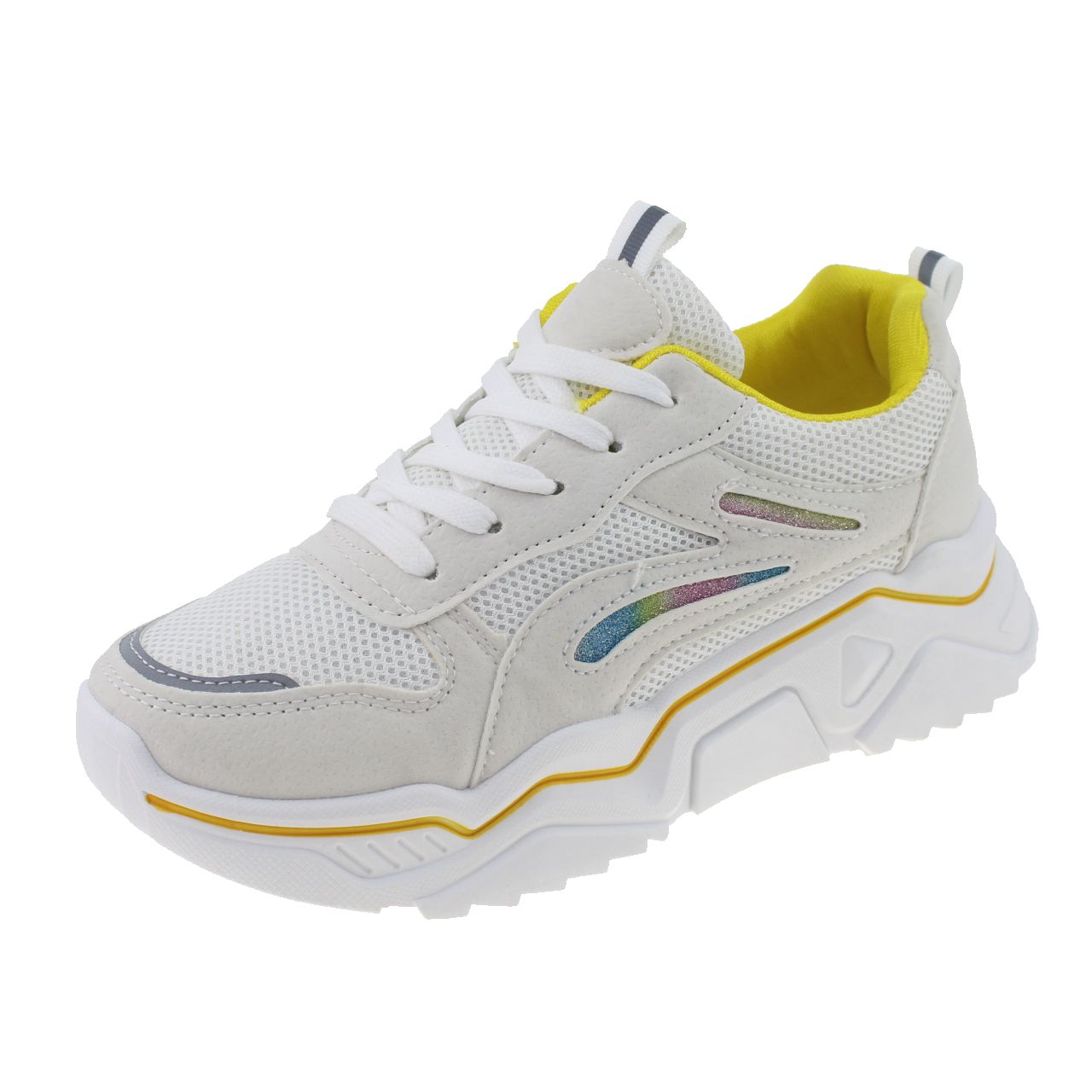 Zapatilla Blanco/Amarillo Vía Franca