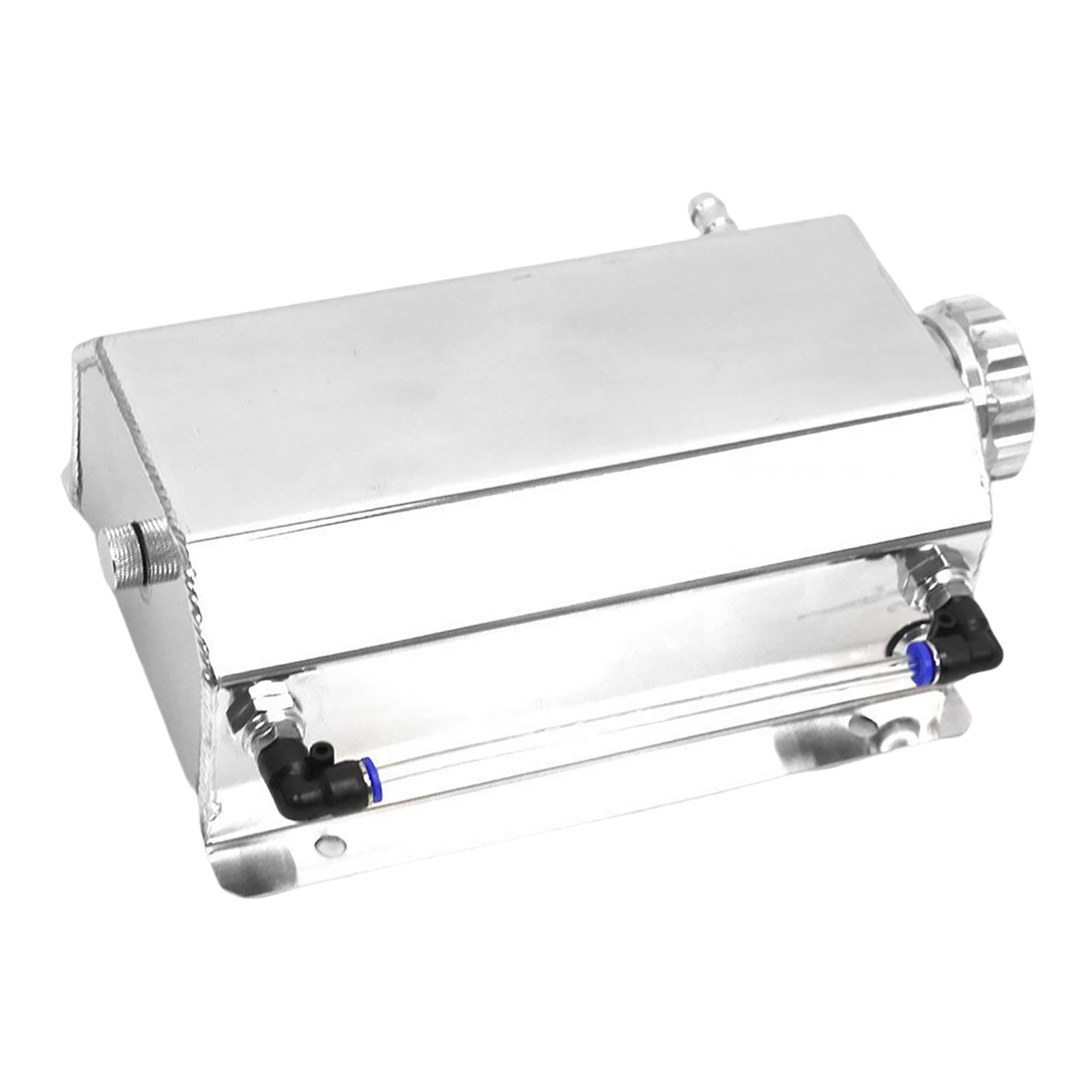 Magideal - De Desbordamiento De Radiador De Universal De 2l/prevención De Recuperación De Botella Cuadrada De Aluminio/depósito De