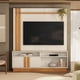 thumbnail image 1 of Estante TV Fortaleza Beige/Nogal para TV hasta 60", 1 of 5