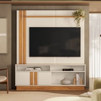Exit - Estante Tv Fortaleza Beige/Nogal Para Tv Hasta 60""