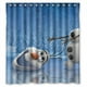 thumbnail image 1 of Cortina de ducha de Frozen con dibujos animados, juego de cortinas de baño con ganchos, tamaño 66 x 72 pulgadas, 1 of 3