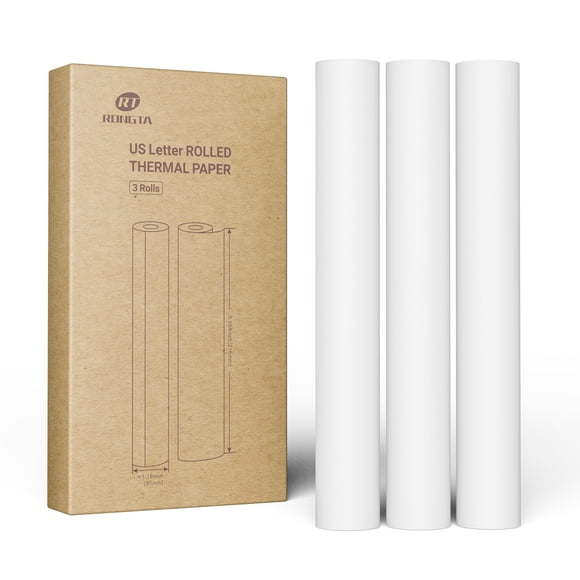 Papel térmico Rongta 21 cm x 8 m – 3 rollos