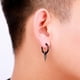 thumbnail image 4 of Aros unisex argolla de acero espina negro par, 4 of 5