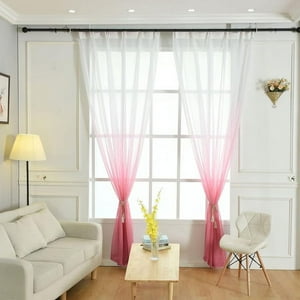 Wyj Hogar - Pack De Visillo Degrade 140X220 Cm Fucsia