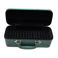 Magideal - Caja De Brazalete Portátil, Con 15 Inserciones De Ranura Caja De Almacenamiento De Cuero Caja De Joyería Para Niñas, Mujeres Y Hombres , Verde