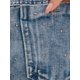 thumbnail image 5 of Chaleco de Mezclilla para Mujer con Botones, Lavado con Diamantes de Imitación, Sin Mangas, Chaqueta de Jean M Gris Azul, 5 of 6