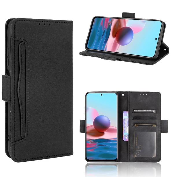 Funda Cartera Magnética para Xiaomi Redmi Note 10S- Tarjetero Desmontable, Cuero PU, Soporte