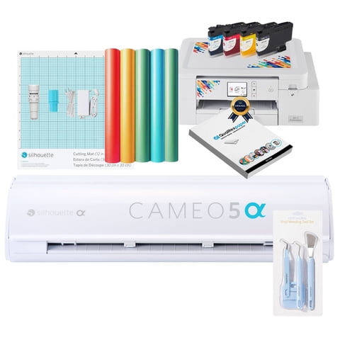 Kit Inicio Silhouette Cameo 5 Alpha White + Impresora Sublimación Brother Sp1