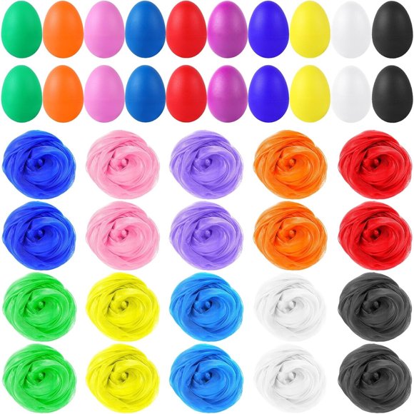 Set de 20 huevos maracas Augshy de plástico, instrumento musical