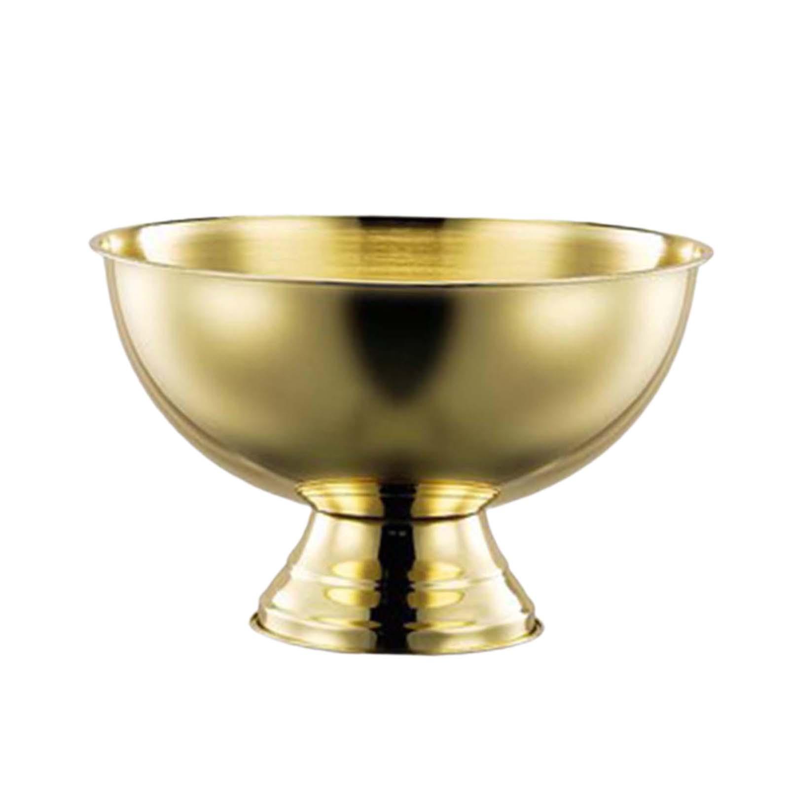 Magideal - Cubo De Hielo Redondo, Recipiente Para Bebidas, Bandeja Para Cubitos De Hielo, Cubo Resistente Para Enfriar Vino, Versátil Para Refrigerador Doméstico Oro