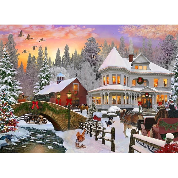 Rompecabezas Vermont Christmas Company Country Christmas Christmas
