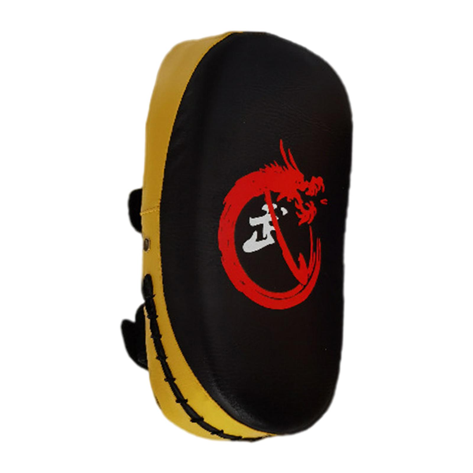 Magideal - Kick , Pu Durable Curved Kicking Pad Punching Para Boxing Target Sparring Sanda Sport Martial Arts , Amarillo