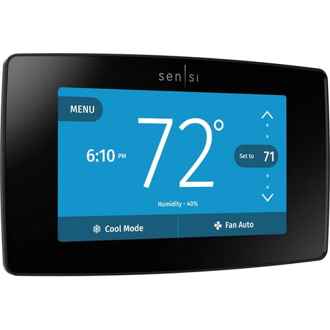 Termostato Inteligente Emerson Sensi Touch St75 Negro Wi-Fi Alexa