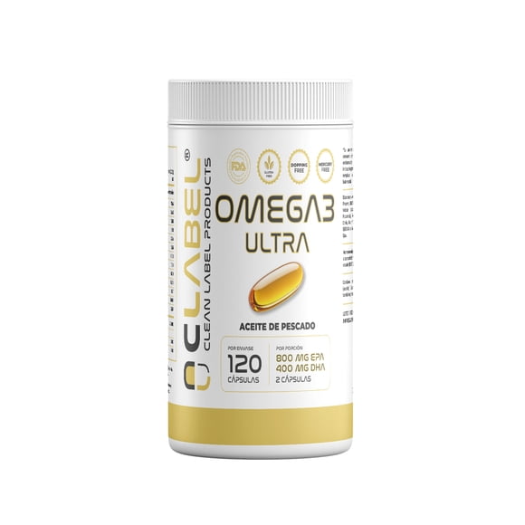 Omega 3 Ultra Clean Label 120 cápsulas