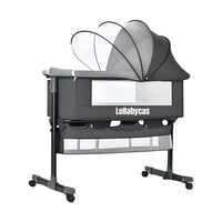 Cuna Colecho One Con Mosquitero Colchón Gris Lubabycas