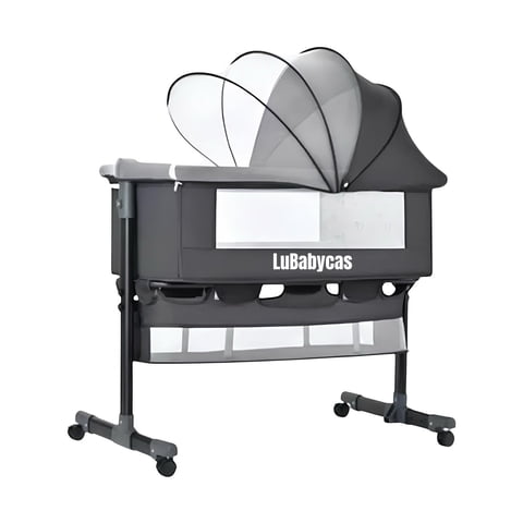 Cuna Colecho One Con Mosquitero Colchón Gris Lubabycas