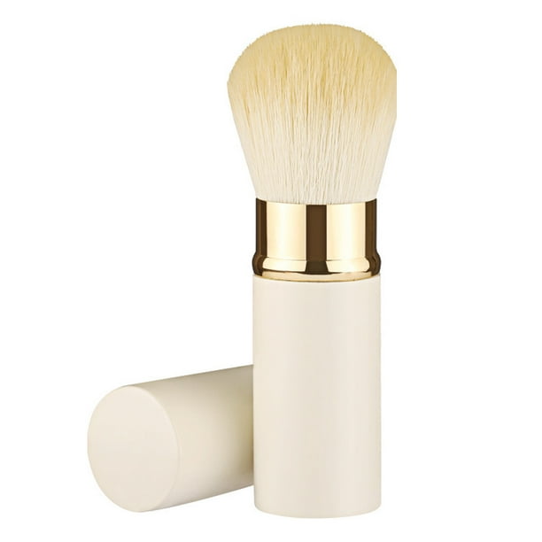 Pinceles de maquillaje retráctiles, pincel de viaje para rubor, pincel de maquillaje con funda para rubor