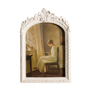 Magideal - Marco De Fotos Magnífico Marco De Fotos Marco De Joyería Decoración De Mesa Decoración De Pared Con Apariencia Vintage Única Para Sala De Estar Y Cele Blanco