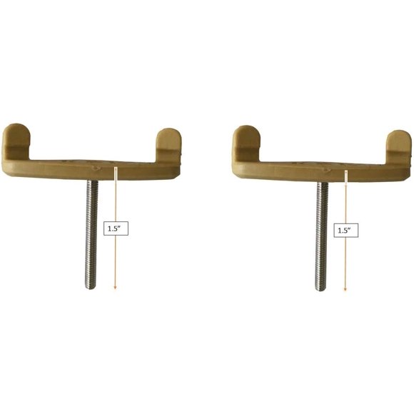 Pies de reemplazo para violín Vio Music, par de tornillos de 3,8 cm
