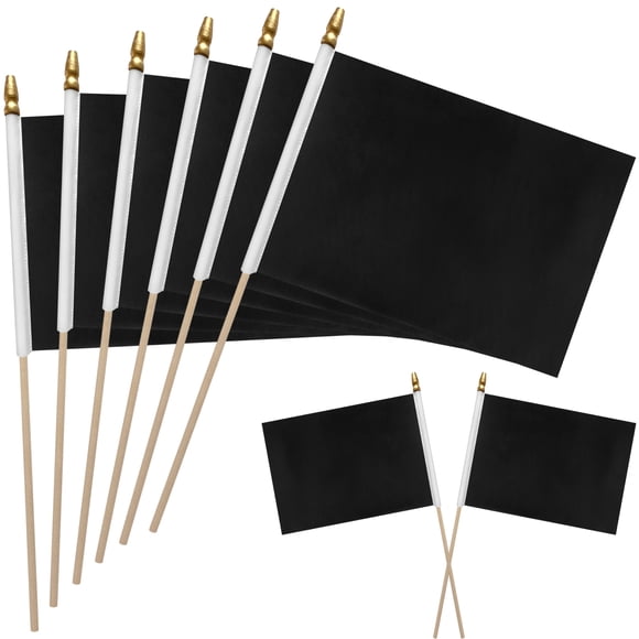 Banderas WEITBF 12 piezas 20x30 cm negras para sublimación DIY