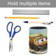 thumbnail image 5 of Stinky y Dirty-theme Cylinder Pen Holder Pencil Organizer with Flannel Lining PVC Leather Material Cardboard Base for study work 10*8CM, 5 of 6