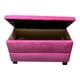 thumbnail image 3 of Banqueta baul Zapatero Rosado Felpa, 3 of 3