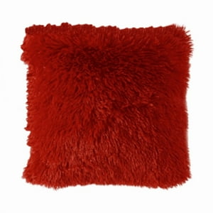 Genérico - Pack 2 Funda Peluda Decorativa Color Rojo