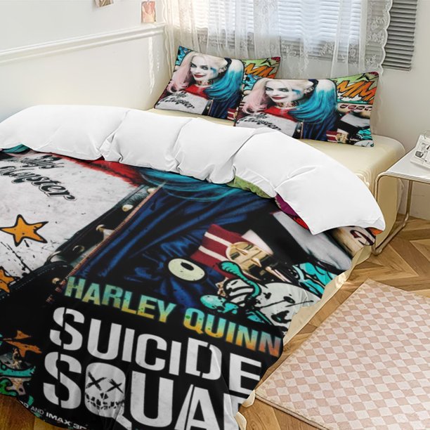 Harley Quinn 3-Piece Bedding Set Soft Warm And Comfortable Bed Set