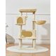 thumbnail image 4 of Árbol para gatos Taoqimiao MS029LM, 125 cm, con 2 condominios y cestas, color beige, 4 of 9