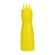 thumbnail image 4 of Botella de vidrio para aliños, envase recargable multiusos de 19oz , 3 agujeros amarillo, 4 of 5