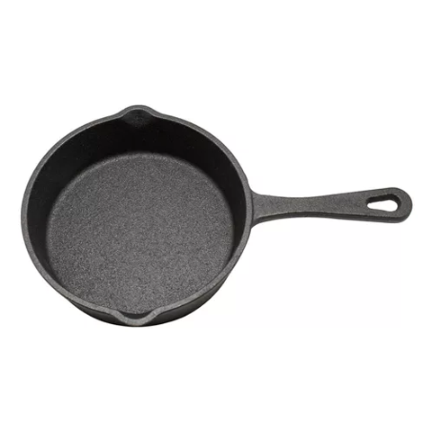 Genérico - Sartén Redonda Wayu De Hierro Fundido, Cocina, Asado, Bbq, Color Negro