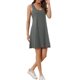 thumbnail image 4 of INSPIRE CHIC Camisón de Tirantes para Mujer con Cuello Cuadrado y Espalda de Nadador, Camiseta de Dormir Suave sin Mangas para Verano, Ropa de Casa XL Gris Oscuro, 4 of 6