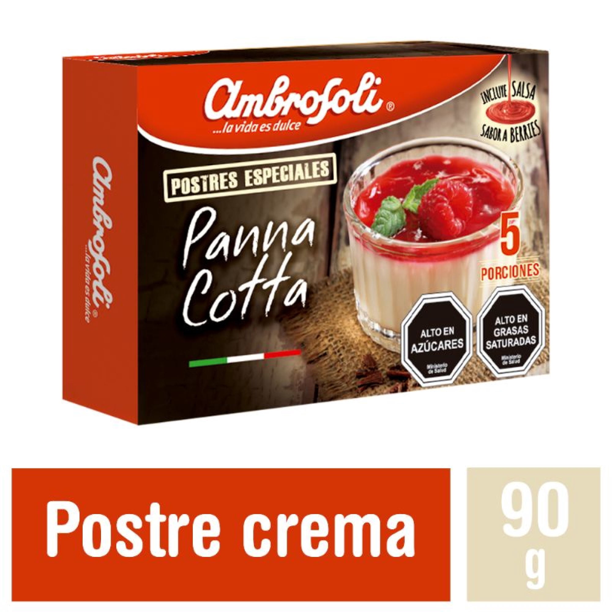 Postre Pannacotta 90 g Ambrosoli