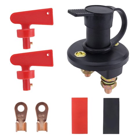 Magideal - Interruptor De Desconexión De Batería Genérico De 12-24 V Interruptor De Apagado De Batería Accesorio Práctico Y Fácil De Usar Para Vehículos Marinos