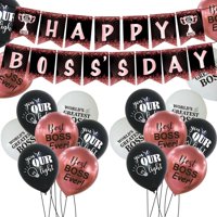 Set De Decoración De Fiesta Habdjilty Happy Boss Day Para Mujer