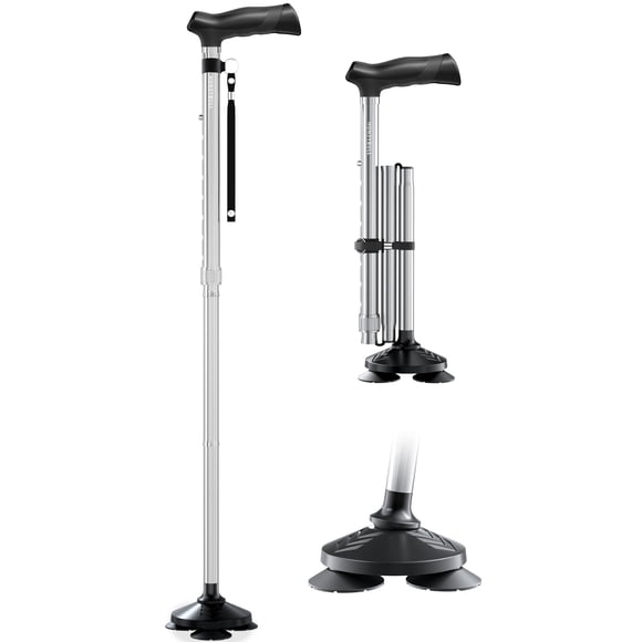 Bastón HONEYBULL plegable, ajustable y plegable
