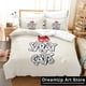 thumbnail image 1 of v1807 Bed Sheets Fashion Stray Game Cat Momo Bedding Set Boys Girls Twin Queen King Size Duvet Cover Pillowcase Bed boys Adult Bedroom 3-Piece Bedding Set (1 Duvet Cover + 2 Pillow Shams) Bed Sheets j, 1 of 5