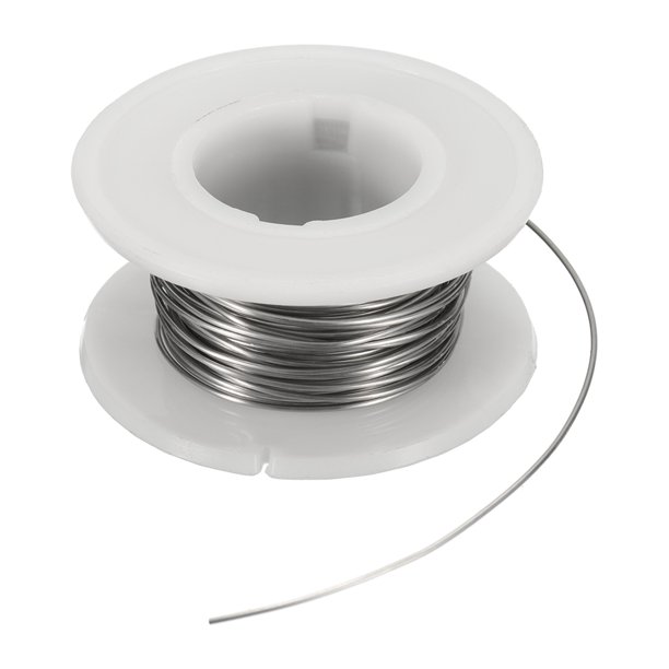 Uxcell 22 Calibre Nicromo 80 Alambres de Resistencia Calefactora 13ft Alta Temperatura para Componentes Electrónicos, Blanco