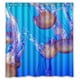 thumbnail image 1 of Hermosa cortina de ducha de medusas azules, juego de cortina de baño con ganchos, tamaño 60 x 72 pulgadas, 1 of 3