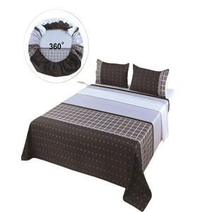 Genérico - Juego De Sabanas De Verano 1.5 Plaza Gris