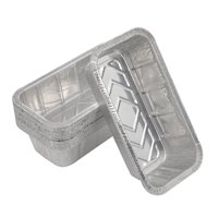 Moldes Para Pan Waytiffer, De Aluminio, Desechables, Resistentes, De 2 Libras, Paquete De 25 Unidade
